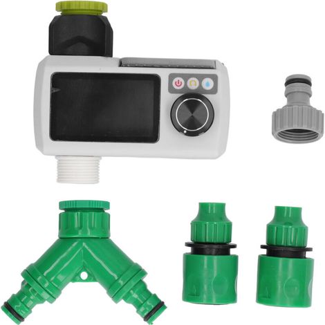 1.2V Solar Irrigation Timer, Rechargeable NiMH Battery, Rain Sensor, Dual Connector, Automatic Garden Sprinkler (1/5)
