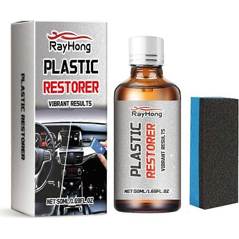 Kit de nettoyage automobile intérieur et extérieur, kit de detailing, agent de rechapage des plastiques automobiles, réparation, anti-âge (1/4)