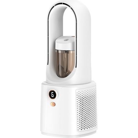 Climatiseur Mobile – Réglage de la vitesse du vent sur 6 niveaux, Dispose d'une fonction de pulvérisation,rechargeable par USB (1/5)