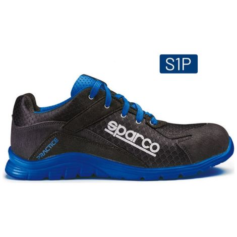 Chaussure de sécurité S24 SPARCO Practice - Noir /bleu - Taille 41 - PRACTICE07517NRAZ41