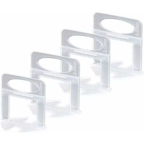 Niveleur Carrelage, Croisillon Carrelage Autonivelant 2mm Croisillon Autonivelant, pour L'installation de Carreaux de Sol et Mur (200xCroisillon Carrelage 2mm) (1/5)
