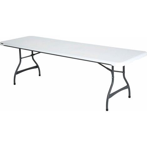 Lifetime 92124 Mesa plegable blanca resistente para exterior (1/5)