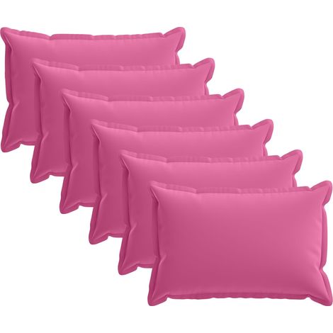 Kissenbezug 6 stk. HOUTEN Rosa 50 x 75 cm Polyester vidaXL