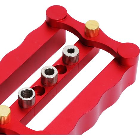 Gabarit de centrage automatique pour chevilles, localisateur de trous de forage avec kit d'échelle, outils de menuiserie pour bricolage (1/5)