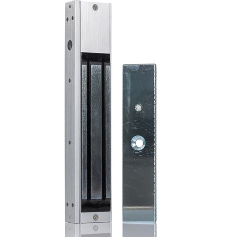 Rs Pro – Aimant de porte à ventouse 600lb – Tension 12 V dc, 24 V dc – Pour simple porte – Tenue à l'arrachement élevée
