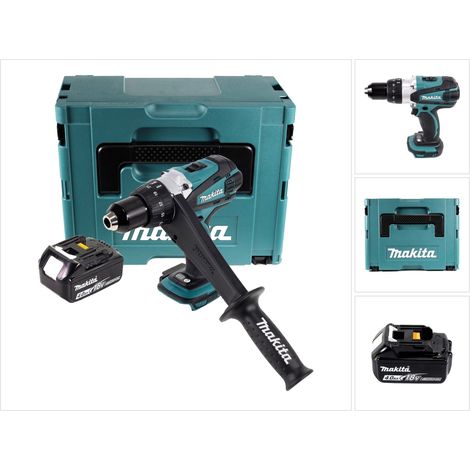 Makita DDF 458 M1J Trapano avvitatore a batteria 18V / 91Nm + 1x Batteria 4,0 Ah + Valigetta Makpac - senza caricabatterie