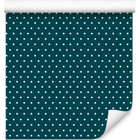 Carta da parati a scacchi retrò colorata turchese, sfondo turchese 50x1000 cm (1/5)
