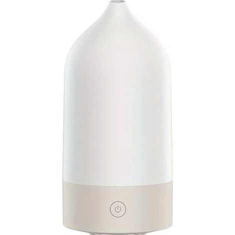 (Abricot) Humidificateur et diffuseur d'arômes simple en forme de vase avec 7 effets lumineux colorés. (1/5)