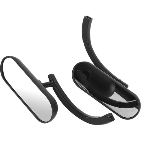 Rétroviseur universel moto en aluminium et verre, accessoire pour motocyclette modifiée (1/5)