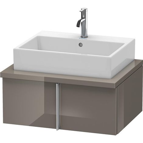 VERO mobile basso consolle 285x700x518mm flanella grigio lucido
