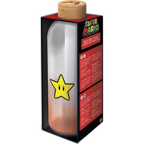 Botella cristal Super Mario Bros Nintendo 1030ml