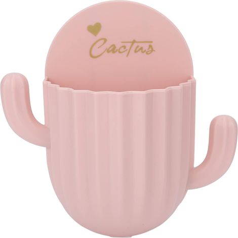 Self-Adhesive Remote Control Organiser Holder Cactus Decorative Toothbrush Stand(pink) (1/5)