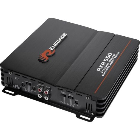 Ampli auto 2 canaux 300 W – RXA550 – Puissance RMS 75 W – Entrées RCA – Filtre passe-bas 50-250 Hz – Renegade (1/6)