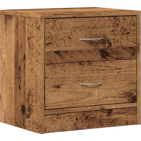 Maison Exclusive - Nachttisch Altholz-Optik 40x30x40 cm Holzwerks