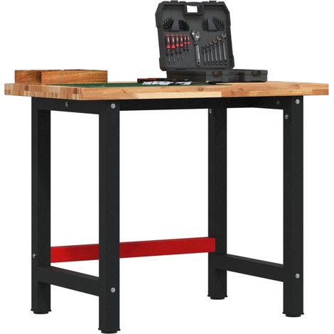 Werkbank 100x60x83 cm Massivholz Akazie Rechteckig (1/5)