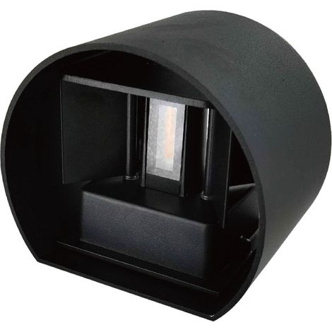 Aplique SALAS IP65 2x3W LED 500lm 3000K L.14xAn.12xAl.10cm Negro (1/5)