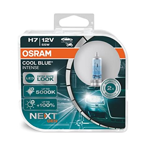 Lampadine H7 OSRAM Blu Freddo Bianco Intenso Look (1/4)