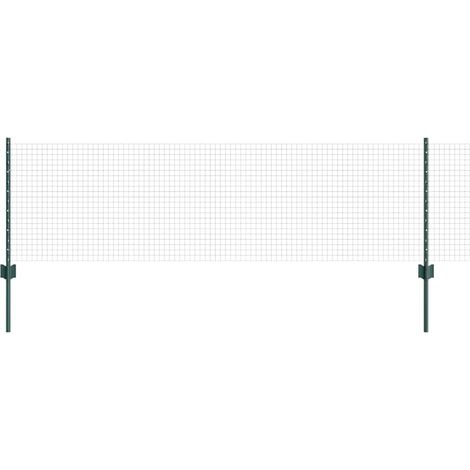 Maison Exclusive - Schweißdrahtzaun mit Pfosten 100 x 0,6 m (B x
