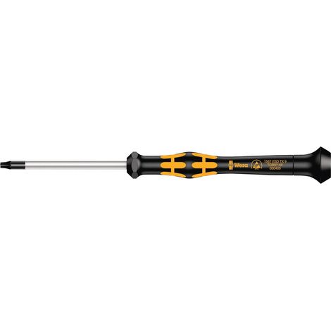Tournevis Kraftform Micro TORX HF avec fonction de retenue, TX 9 x 60 mm, Noir/jaune (1/5)