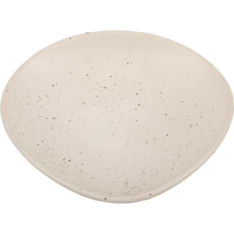 Vide Poche Céramique Élégant Design Luxueux, Plateau à Bijoux Polyvalent en Céramique Beige pour Rangement Colliers et Décor Maison