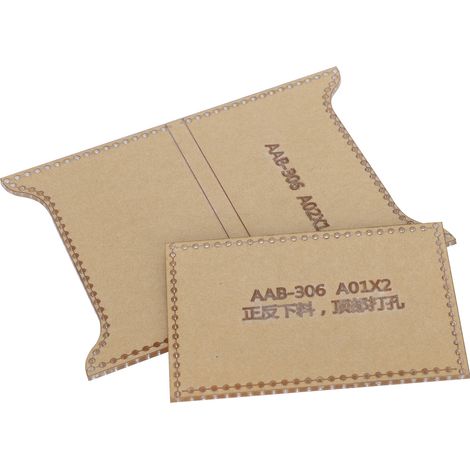 2Pcs Gabarits en Acrylique pour Création de Porte-Cartes DIY - Moule à Portefeuille en Cuir et Accessoires Créatifs