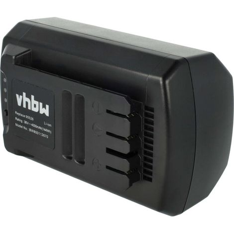 Batterie de remplacement 36V 4000 mAh Li-ion Compatible Garden Feelings R1S-360-AH-C Autonomie prolongée pour outils électriques