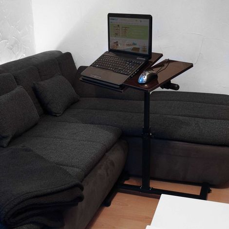 Mesa para portátil de madera de altura ajustable