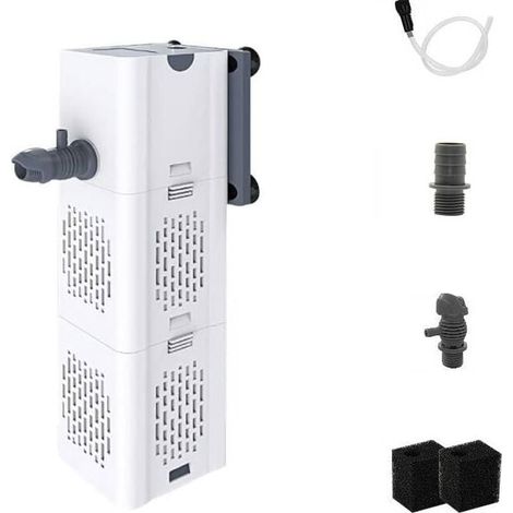 80-250L Aquarium Integrated Filter 15W Flow Rate 1000L/H Built-in Filter Pump with Filter Sponge MUMU (1/4)