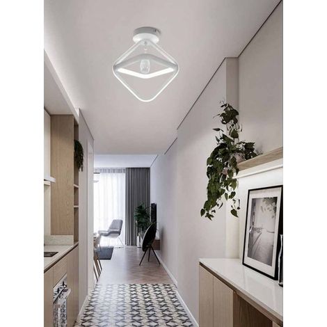 Lampadario led moderno 25 watt forma rombo plafoniera lampada da soffitto luce bianca fredda 6500K 2000Lm (1/2)