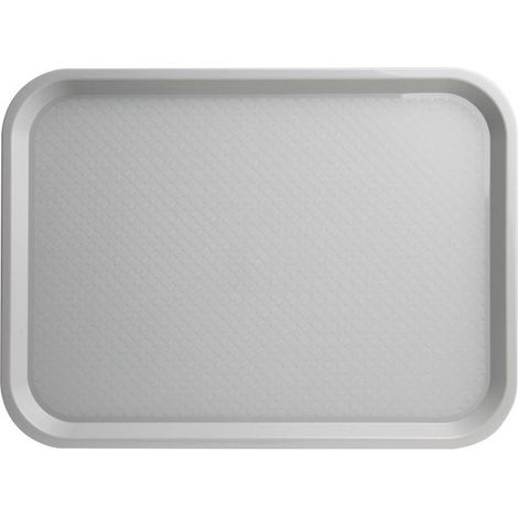 Plateau fast food en plastique Kristallon gris - Ref DP217 - Olympia (1/5)