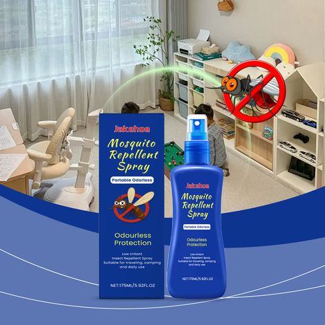Tragbares Mückenschutzspray mit milder, pflanzlicher Formel, kühl und erfrischend für den Einsatz im Freien und zu Hause – 175 ml -- BIEMMEDUE (1/5)