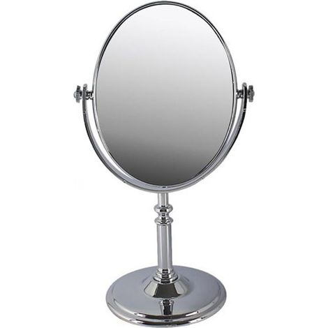 Cleafe - Specchio Da Tavolo Make Up Trucco Accessorio Bagno Donna Da 29 Cm Ovale 52769 - (1/2)