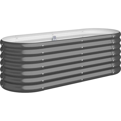 Maison Exclusive - Hochbeet Verzinkter Stahl 114x40x36 cm Anthraz