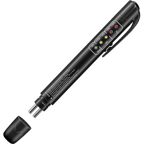Stylo testeur électronique de liquide de frein pour véhicules multimarques compatibles avec les normes DOT 3/4/5 (1/5)