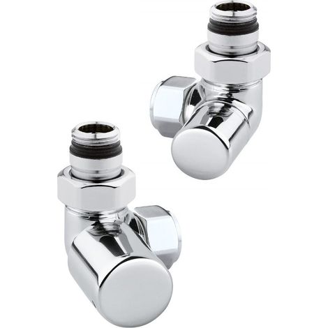 Chromfarbener Ventilsatz für linksseitige Badheizkörper Arteclima KITVAL5 (1/4)