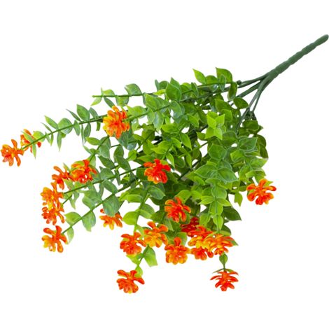 Bouquet de fleurs artificielles, orange, 10 bouquets-AquaForge (1/4)
