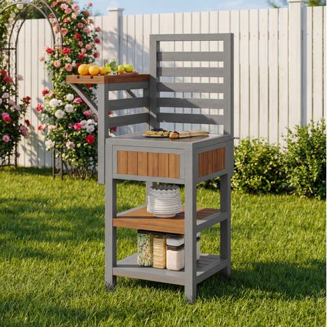 Mobile giardino armadio esterno in legno 74x54x149 OKMYHOME (1/5)