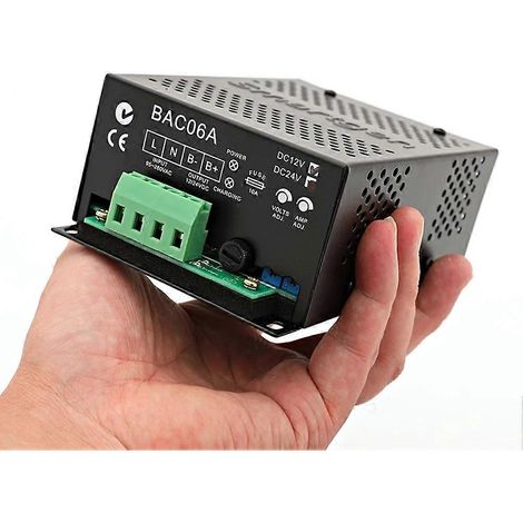 BAC06A 24V Batterieladegerät für Generatoren, automatische und manuelle Umschaltung, mit Erhaltungsladung. (1/5)