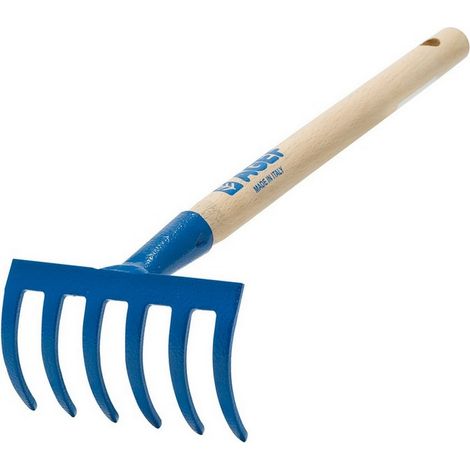 1PZ RASTRELLINO PER GIARDINO 6 denti curvi