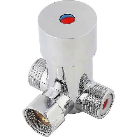 Mitigeur thermostatique G1/2 pour robinet automatique, eau chaude/froide, 3 réglages thermostatiques pour l'arrosage des toilettes. (1/5)