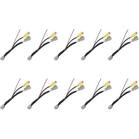 10 Stück Rückfahrkamera-RCA-Videokabel für Mitsubishi Outlander ASX GF GG ZJ 13-20 Rückfahrkamera-Konverterkabeladapter (1/5)