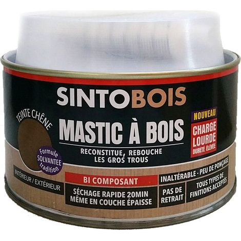 Reconstitue bois parties manquantes - charges lourdes Sinto - 550 g - Chêne (1/2)