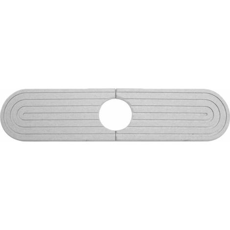Tapis de robinet d'évier, tapis d'évier de cuisine, tapis de bonde d'évier, tapis anti-éclaboussures pour évier de cuisine, tapis de robinet absorbant en pierre, gris, 40 × 10 cm