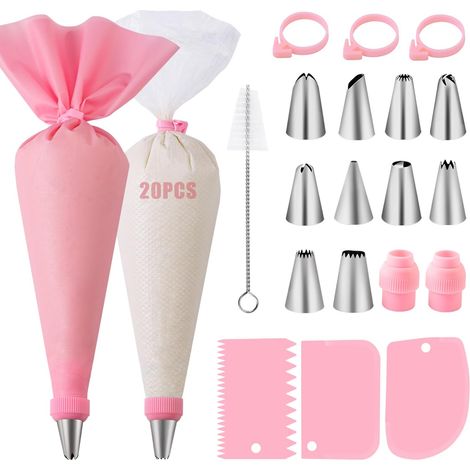 Poche a Douille Patisserie 40 Pcs, Douille Patisserie, Kit Patisserie, Accessoire Patisserie, Ustensiles à Pâtisserie (1/5)