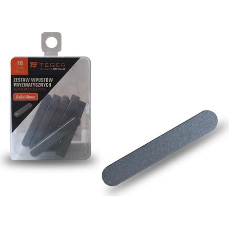 Llave prismática Teger 6x6x40, 10 piezas (1/3)