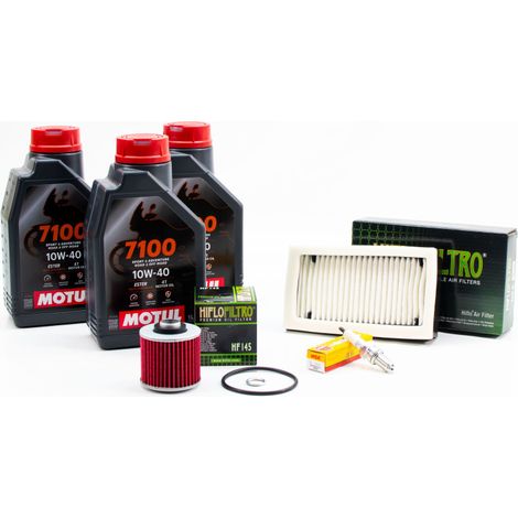 Kit Révision Filtres Bougies pour YAMAHA XT 600 E de 1991 à 1995 - MOTUL 7100 10W40 3L