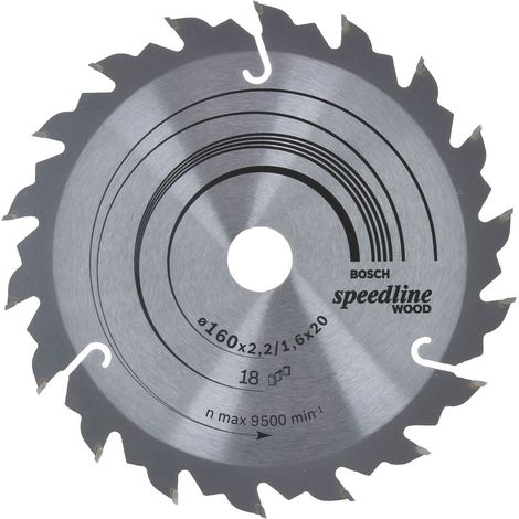 Bosch 2608640787 Disco de sierra circular Speedline Wood 160x2,4x20D 18FZ/WZ