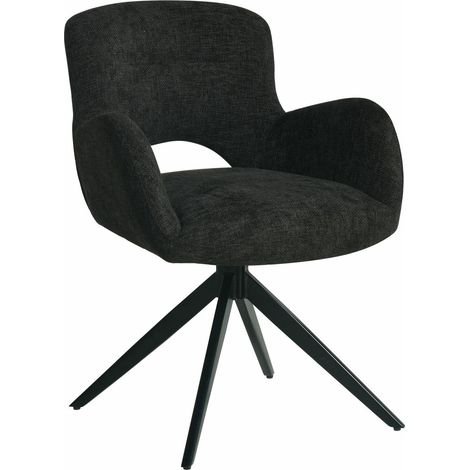 Sedia moderna Theo nera (1/5)