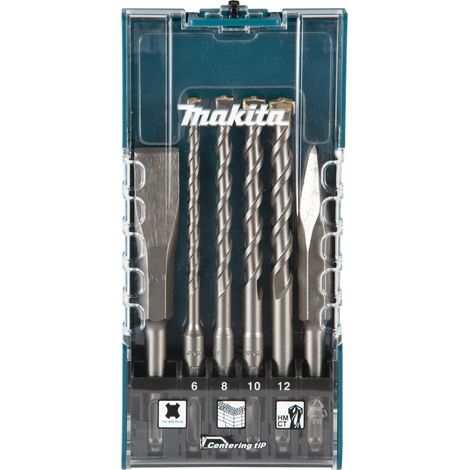 Set de brocas y cinceles Makita SDS Plus 6 8 10 12 mm