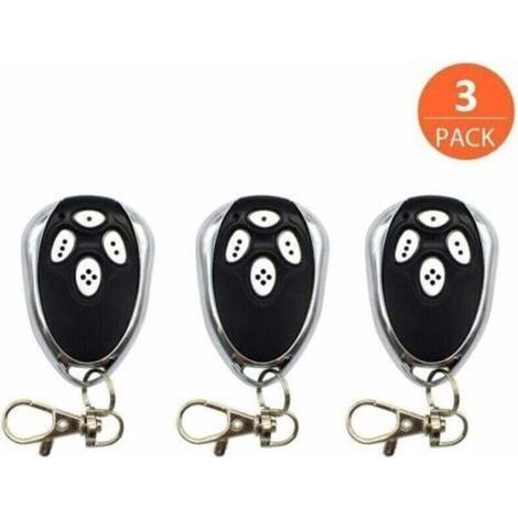 Lot de 3 télécommandes de porte de garage Alutech AT-4 AN-Motors 433,92 MHz à code tournant (1/3)